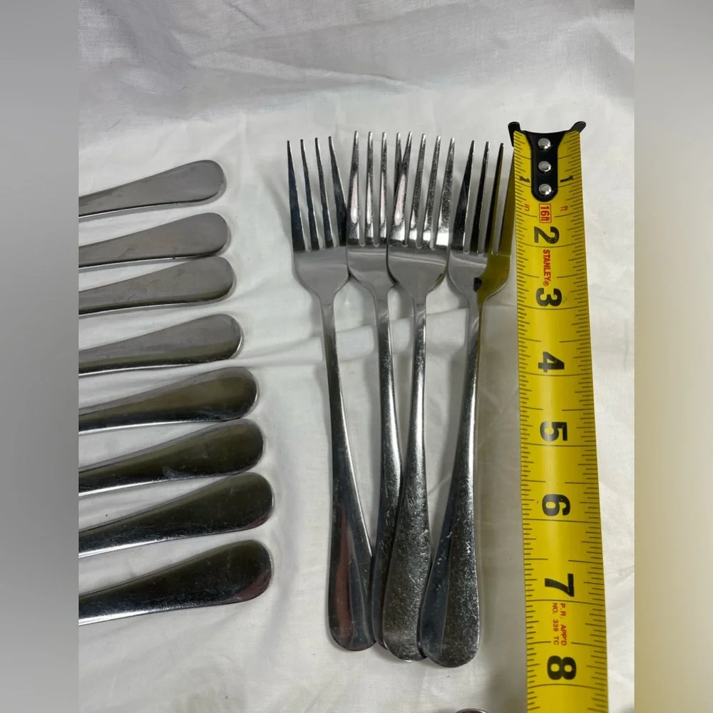 ⭐️Stainless Steel Cutlery Set 35 Pieces, 6 small spoons, 5 small forks